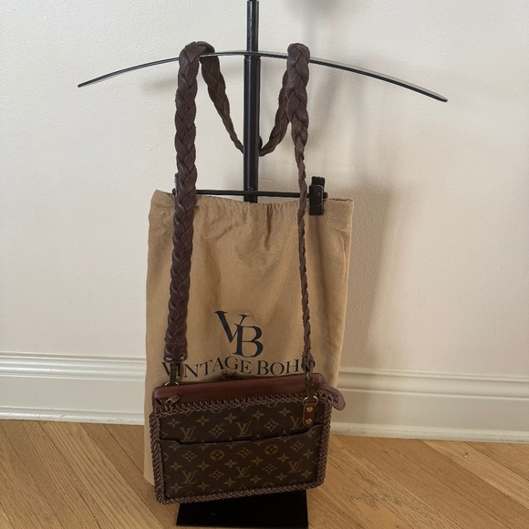 Louis Vuitton & Vintage Boho Crossbody Bag Purse - Picture 8 of 11
